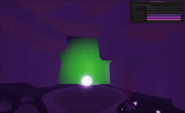 Transition from one scene from another.