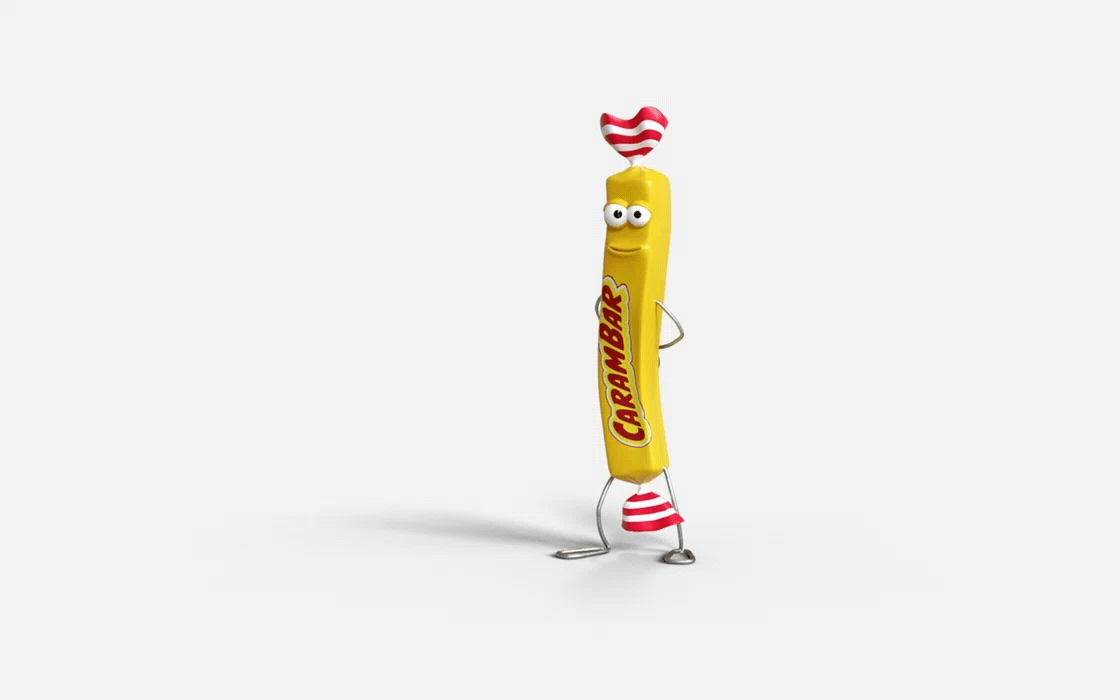Gif of an animated carambar