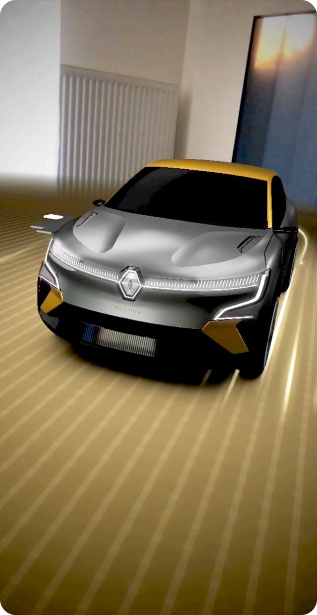 Renault MEGANE eVISION from the filter - up front