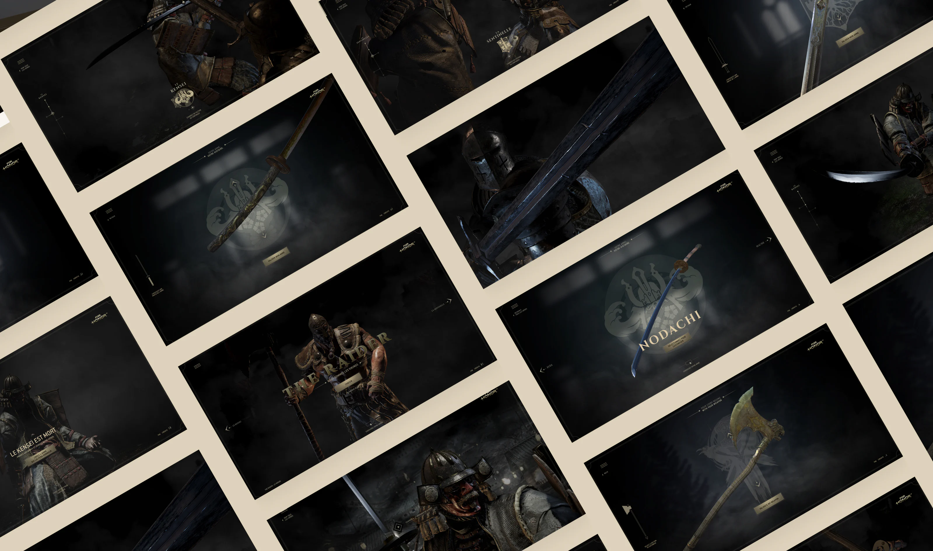 Mosaic of extracts of the project