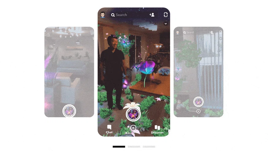 Snapchat lenses using LiDAR