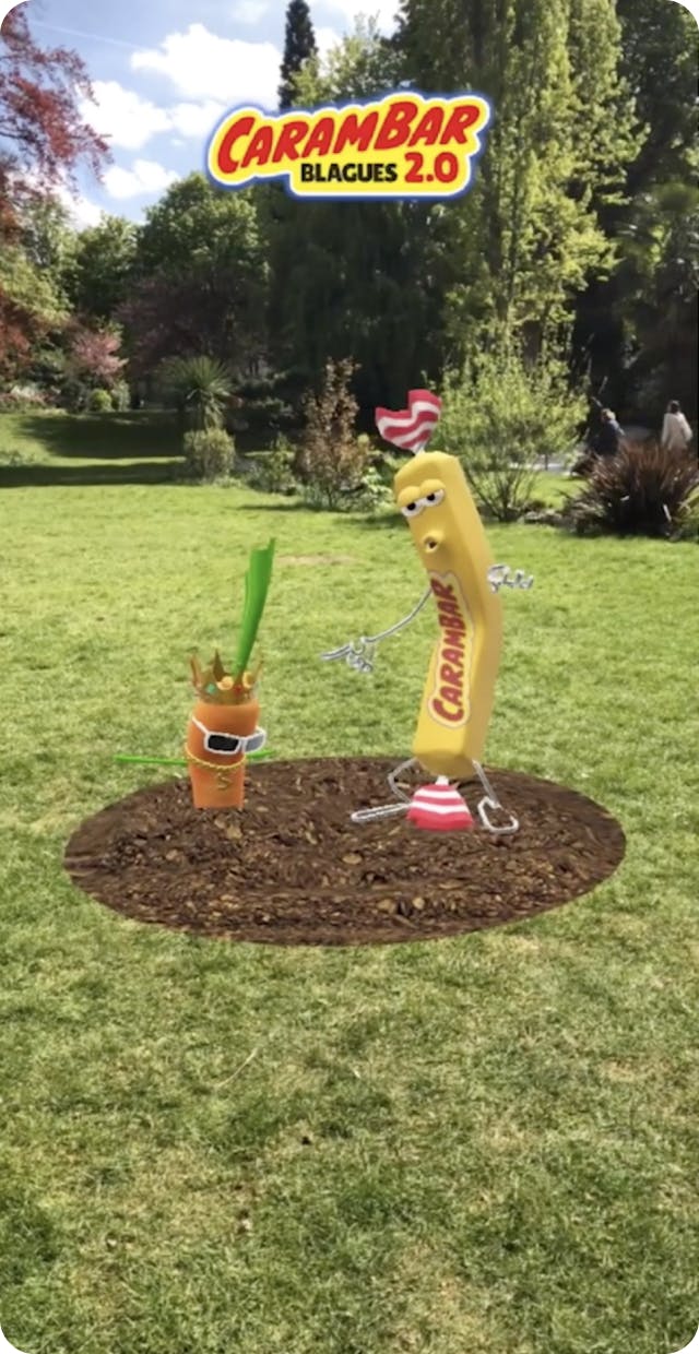 Snapchat : Carambar on a garden