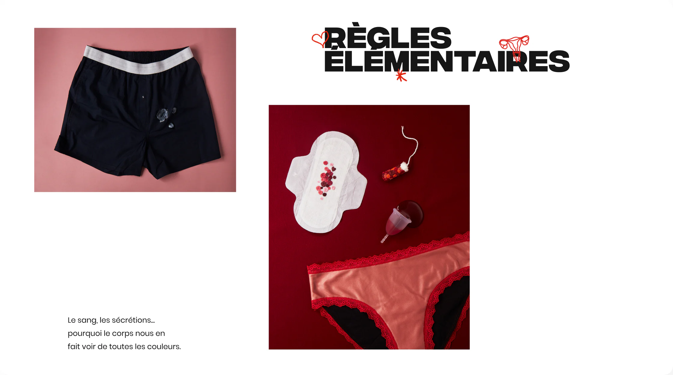 Extract of the website : the menstruation