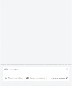 GIF of a conversation between a bot and human.