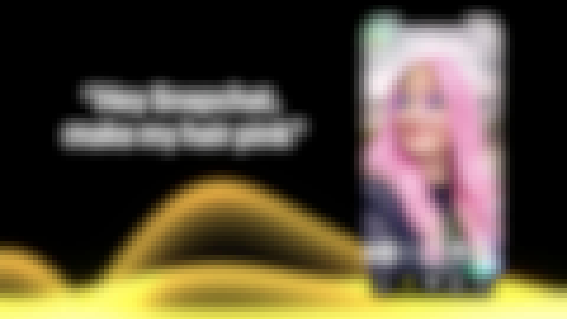 Hey Snapchat, make my hair pink. Selfie with a woman with pink hair.