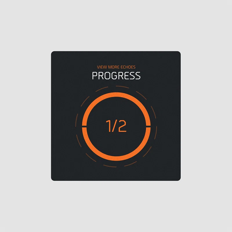 Gif of an interface detail : progress