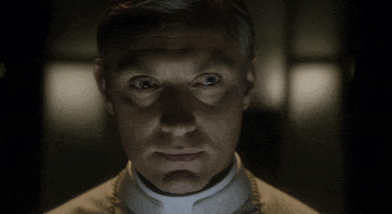 GIF of Jude Law incarning the Pope in The Young Pope, saying "It's all I think about. I even dream about it".