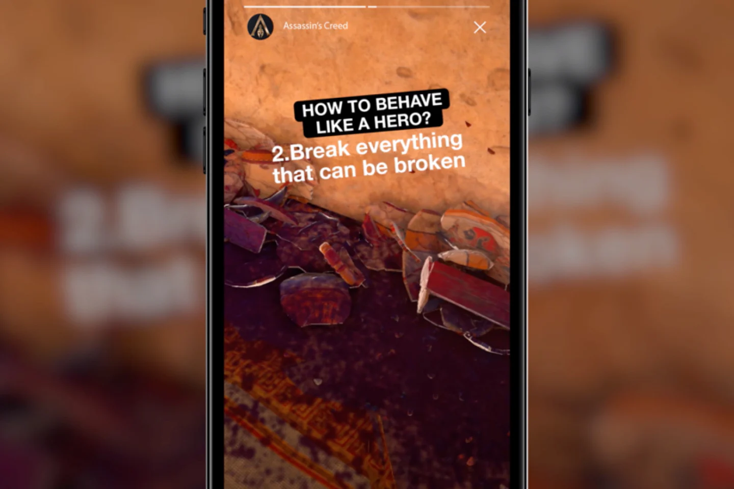Snapchat story "how to behave like a hero ?"