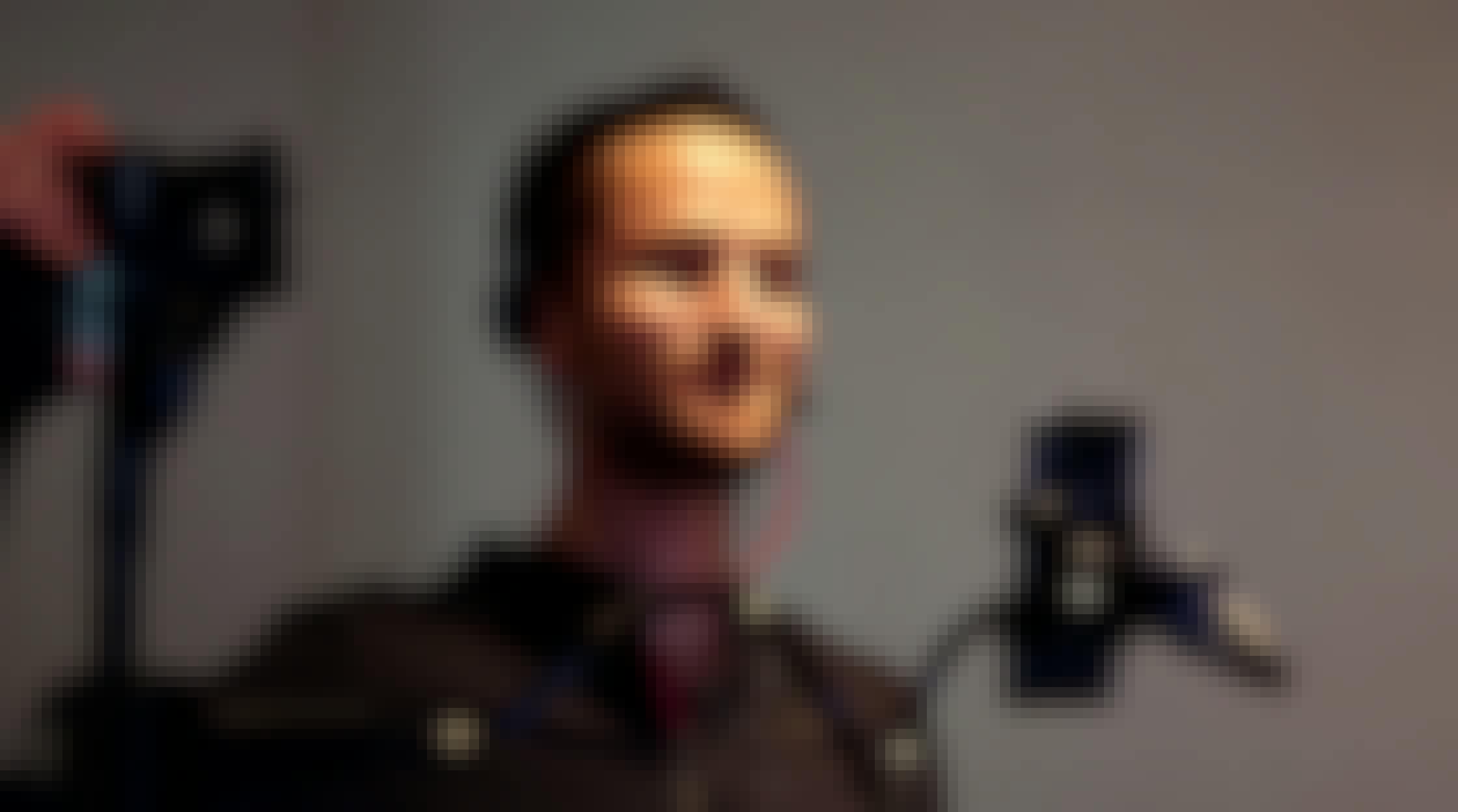 Picture of an actor recording character's voices