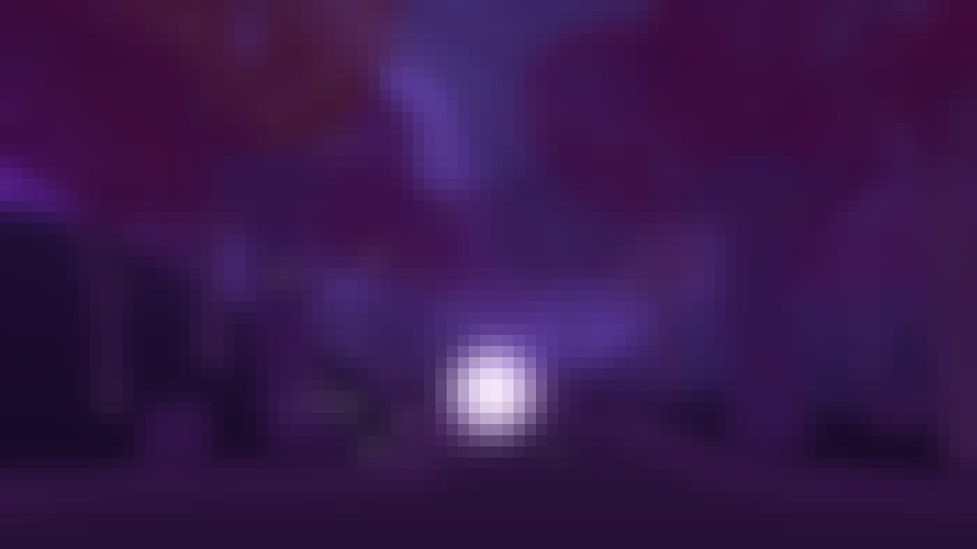 Bulb of light flotting in the air