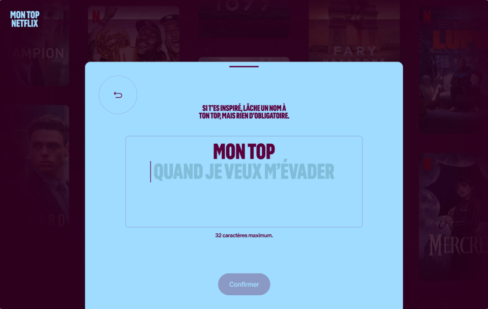 Mon Top Netflix - Makemepulse