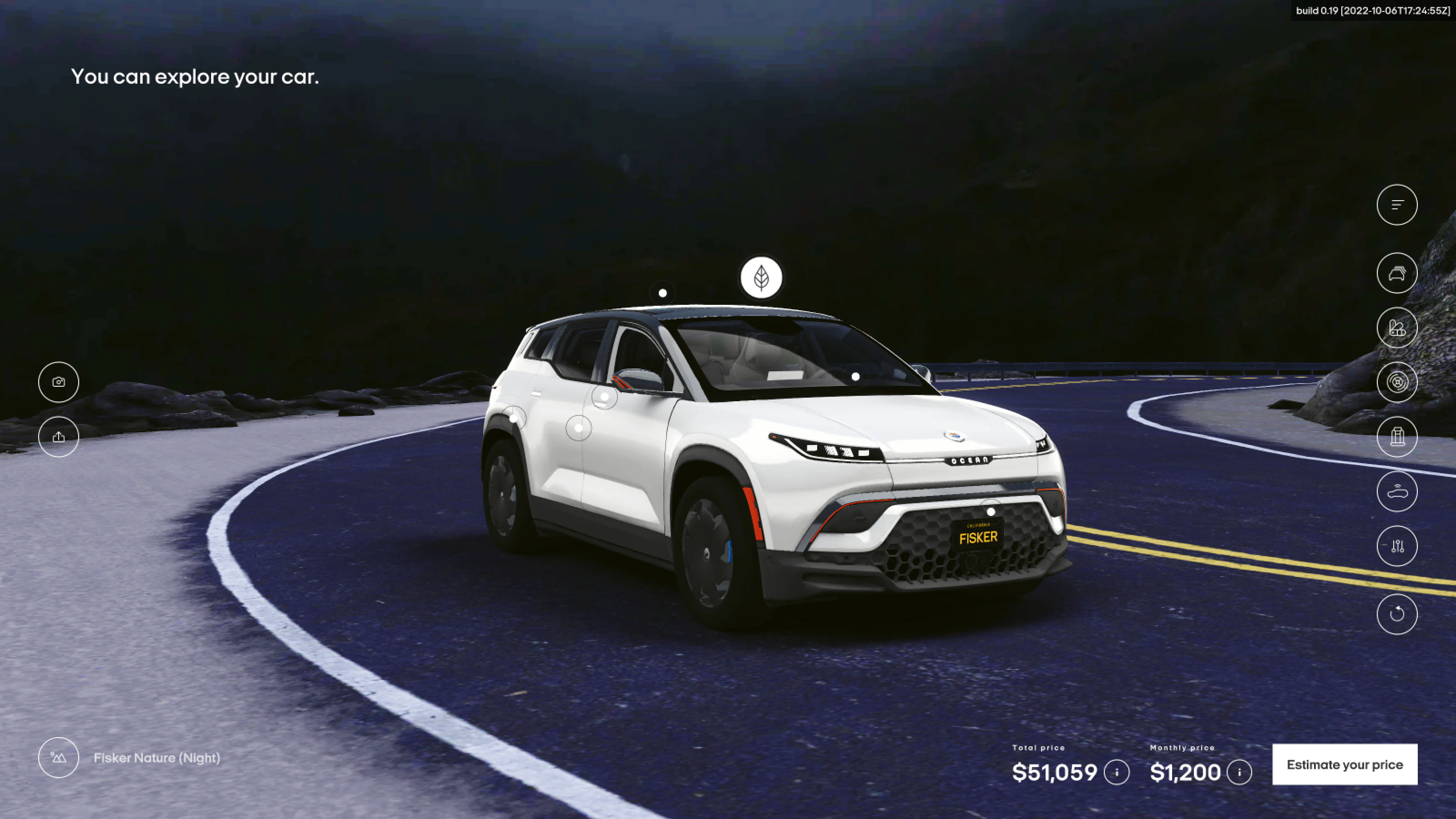 Fisker Electric Vehicle Configurator - Makemepulse