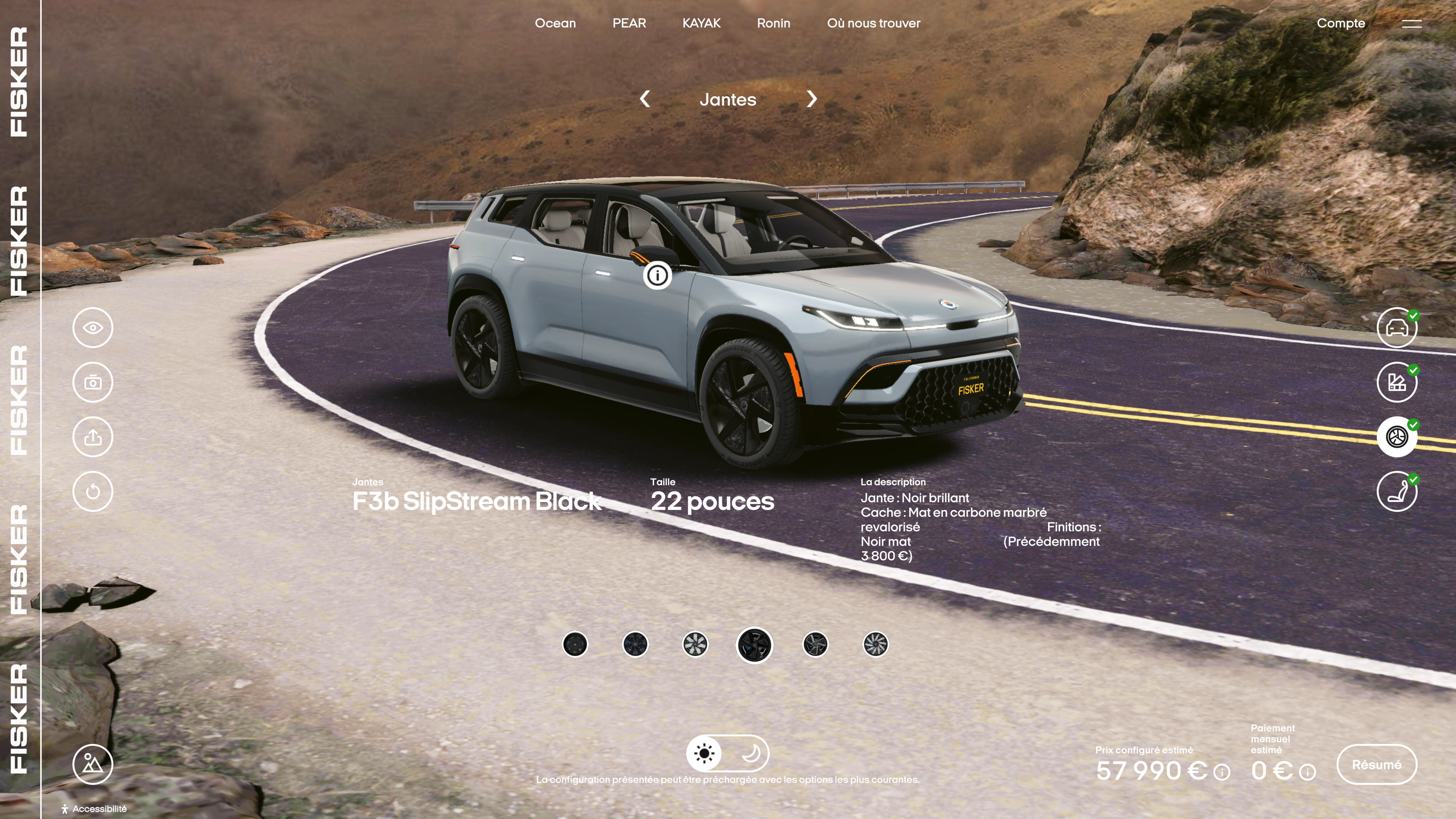 Fisker Electric Vehicle Configurator - Makemepulse