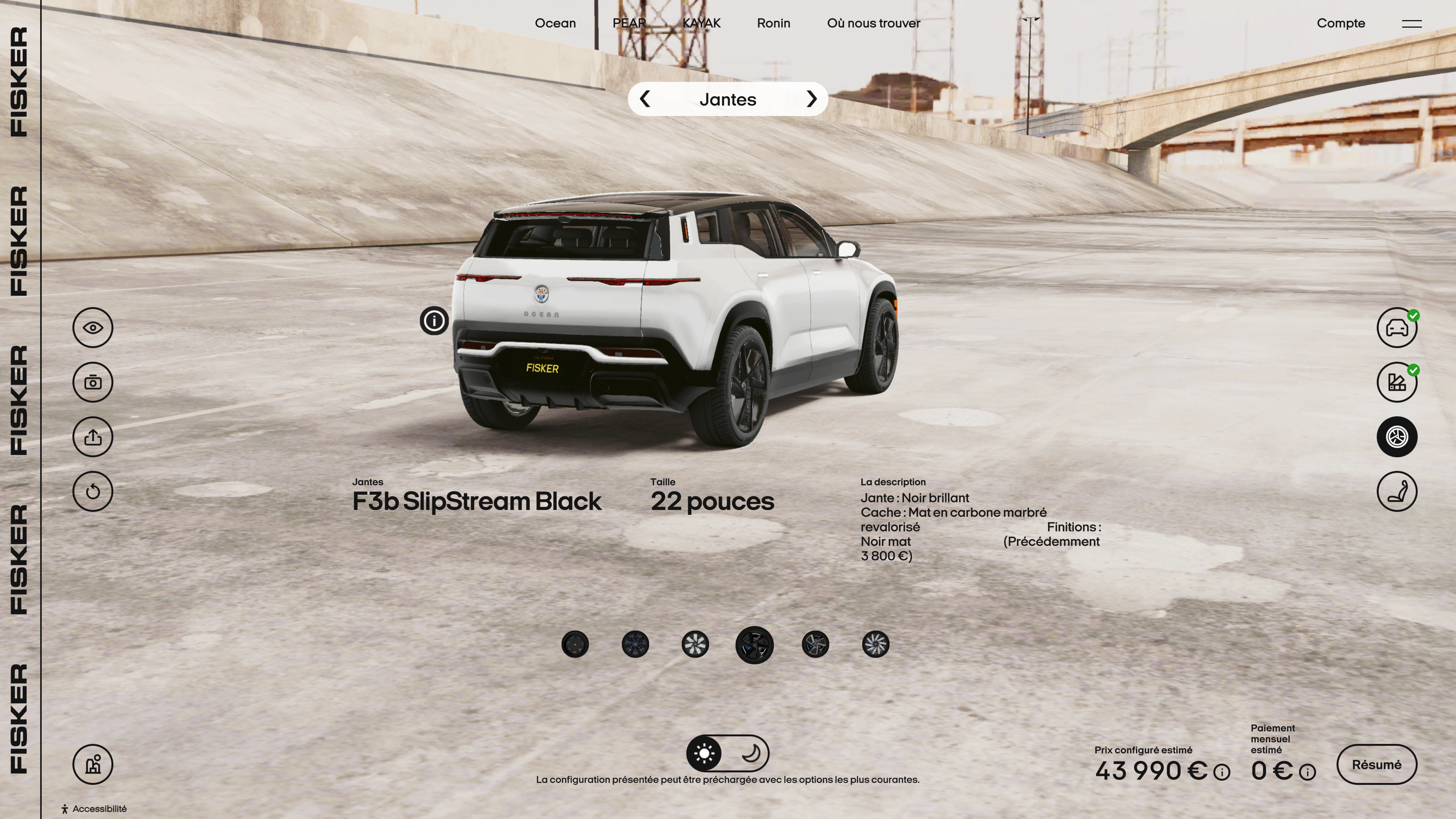 Fisker Electric Vehicle Configurator - Makemepulse