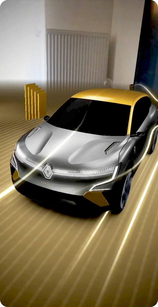 Renault MEGANE eVISION from the filter - max speed