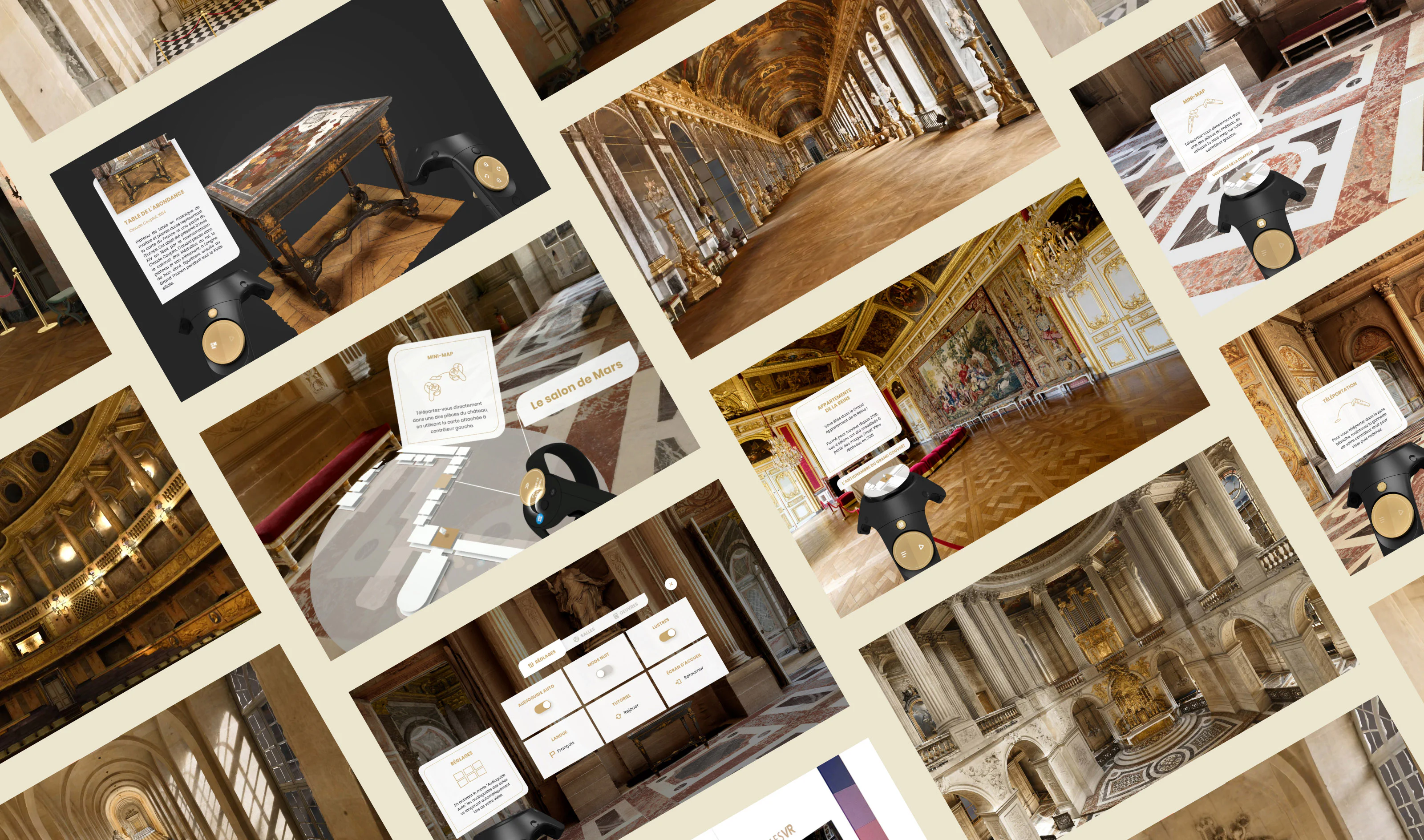 Mosaic of extracts of the project