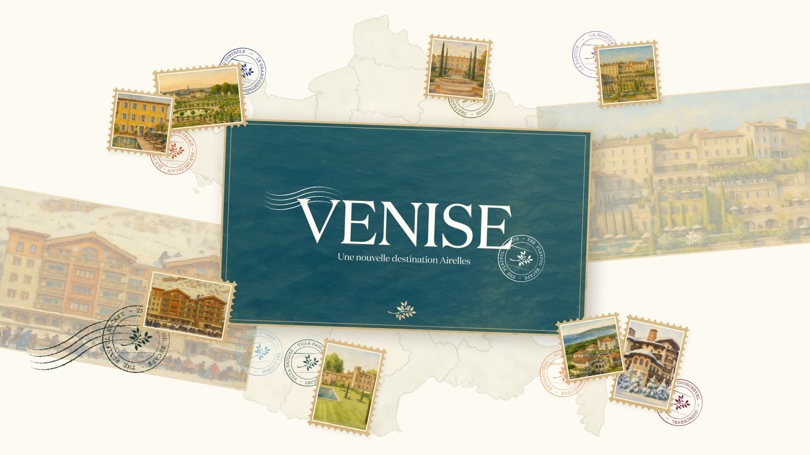 Scenic view of Venice, Italy, showcasing its iconic canals and historic architecture under a clear blue sky.