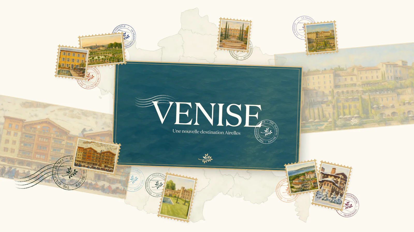 Scenic view of Venice, Italy, showcasing its iconic canals and historic architecture under a clear blue sky.