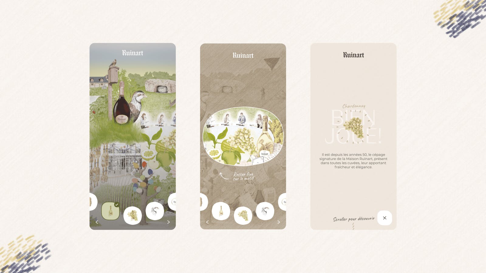 Ruinart - Digital fresco - Makemepulse