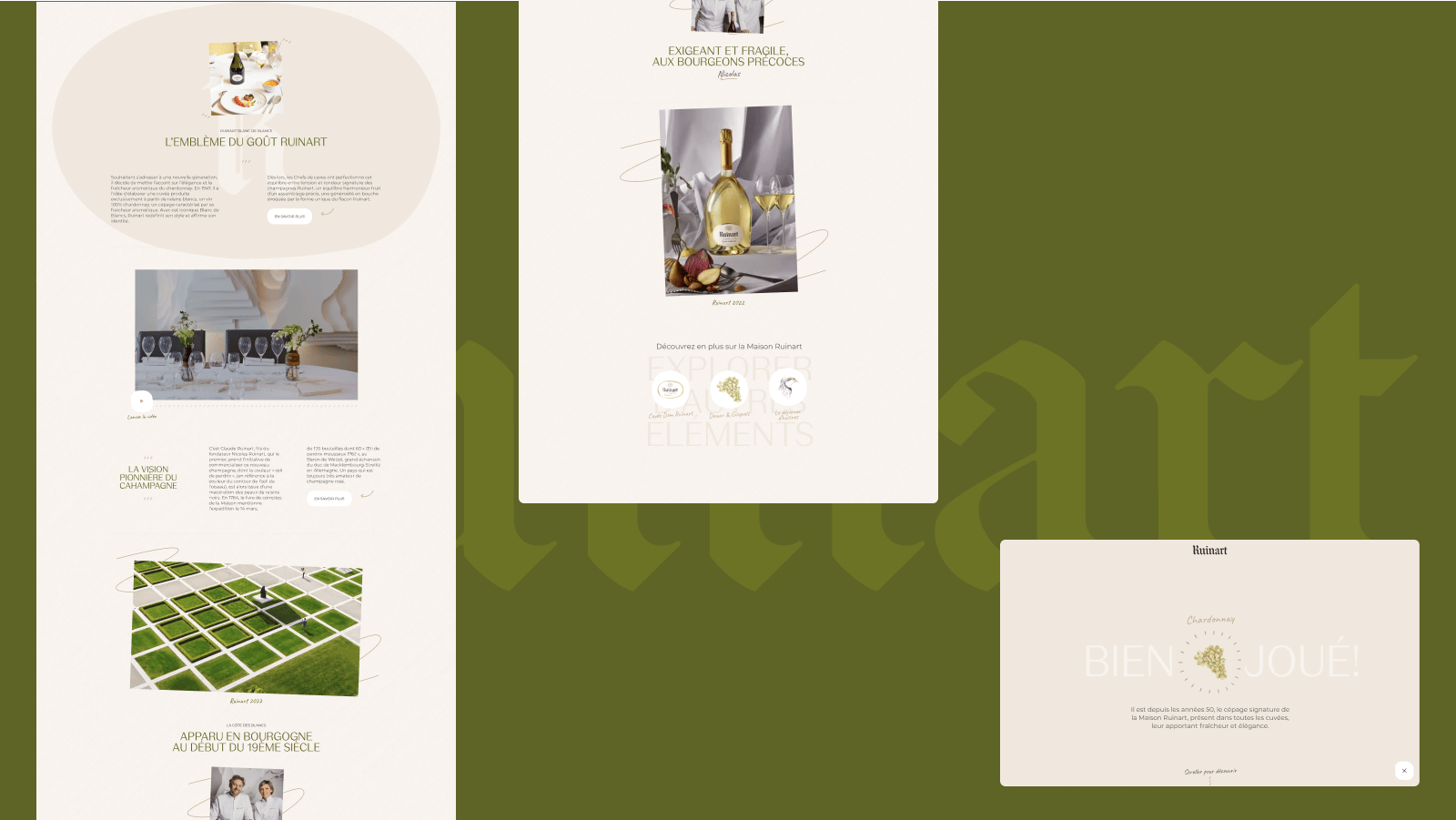 Ruinart - Digital fresco - Makemepulse