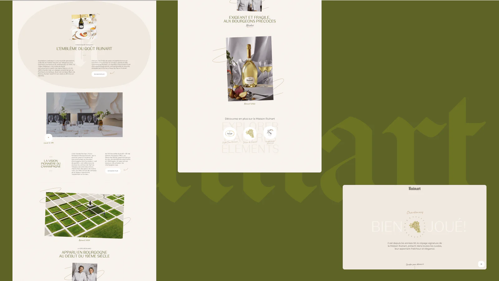 Ruinart - Digital fresco - Makemepulse