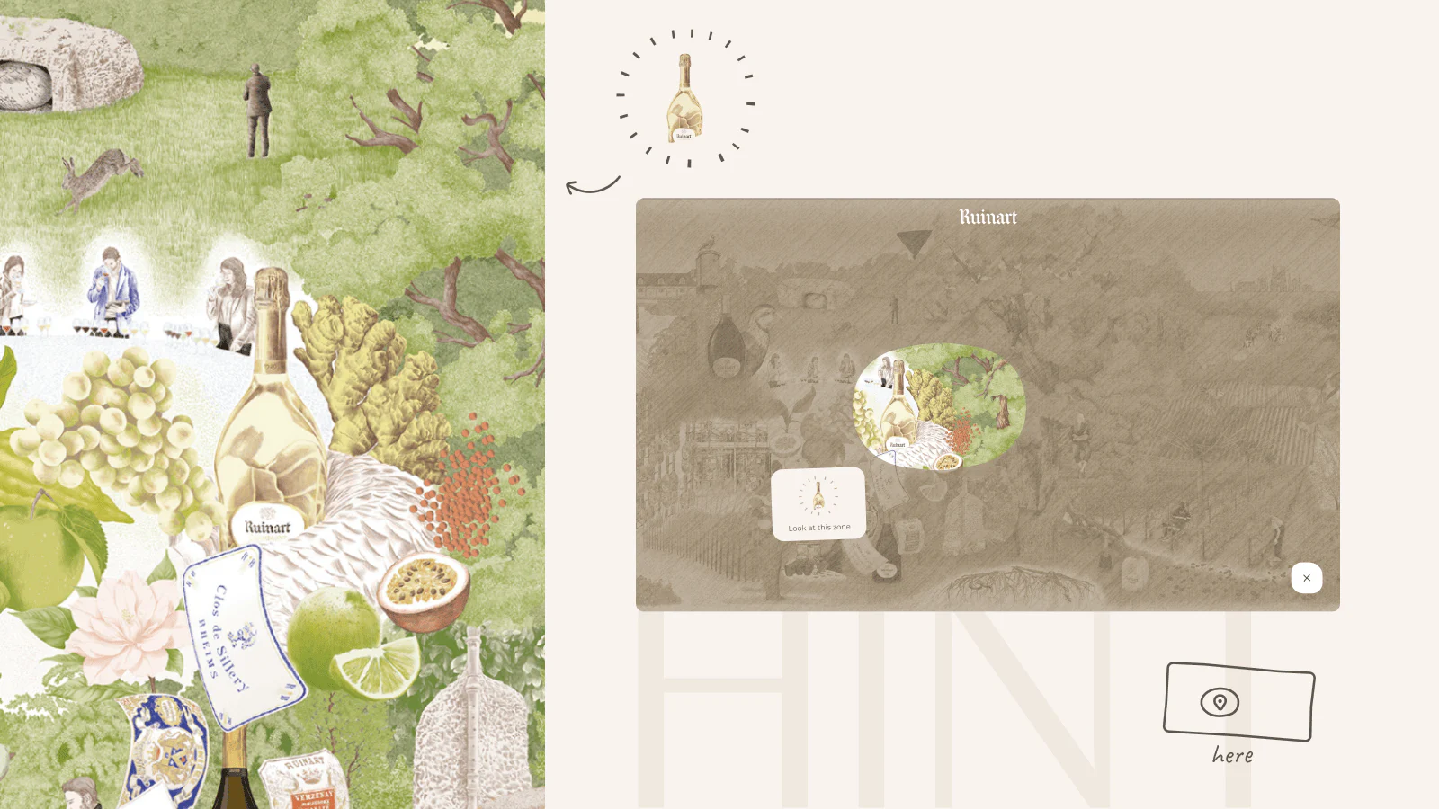 Ruinart - Digital fresco - Makemepulse