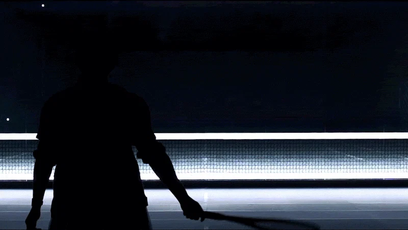 The opening screen at the beginning of the experience.