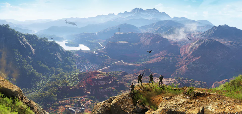 Extract of the game : mountains landscape