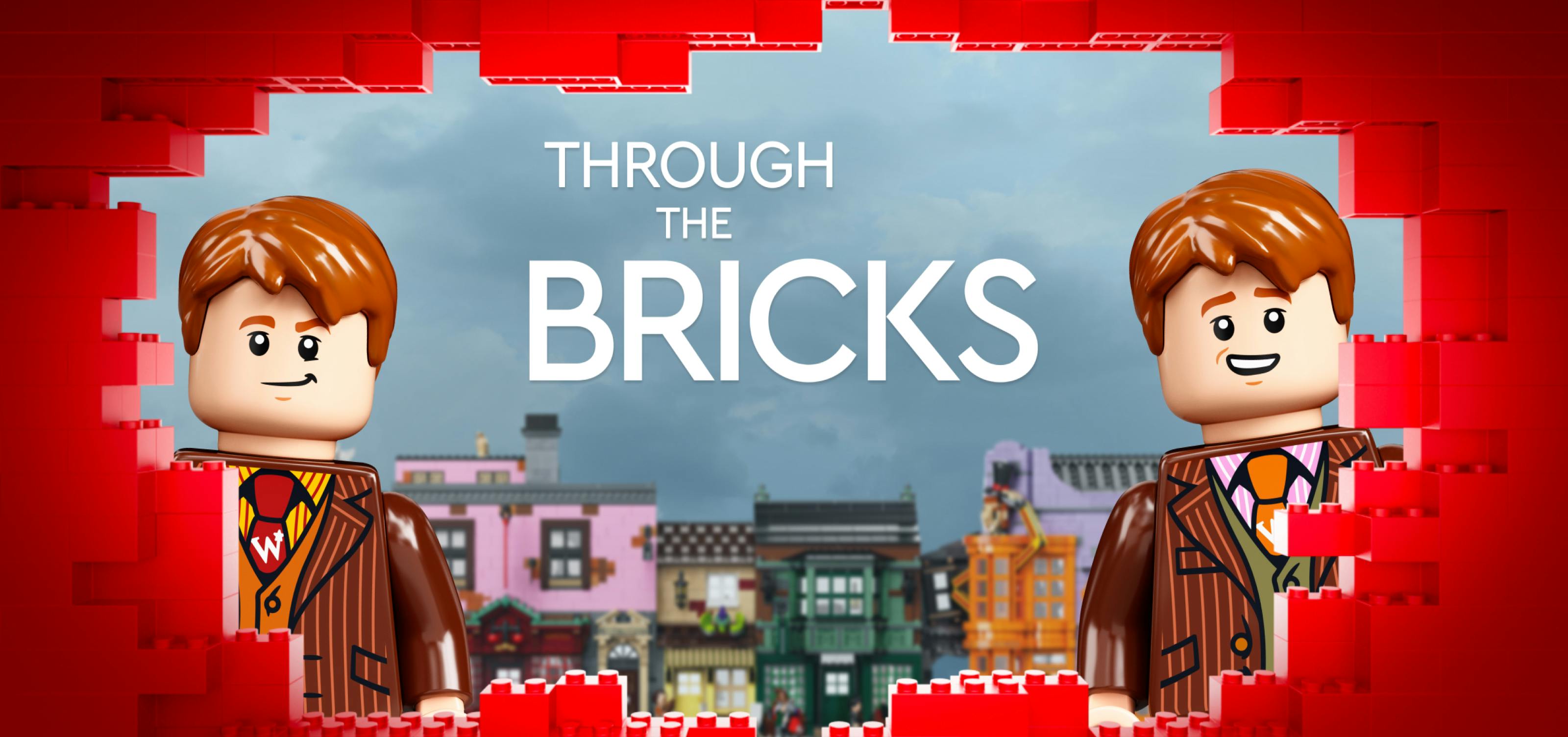 Enter Through the Bricks with the Weasley twins