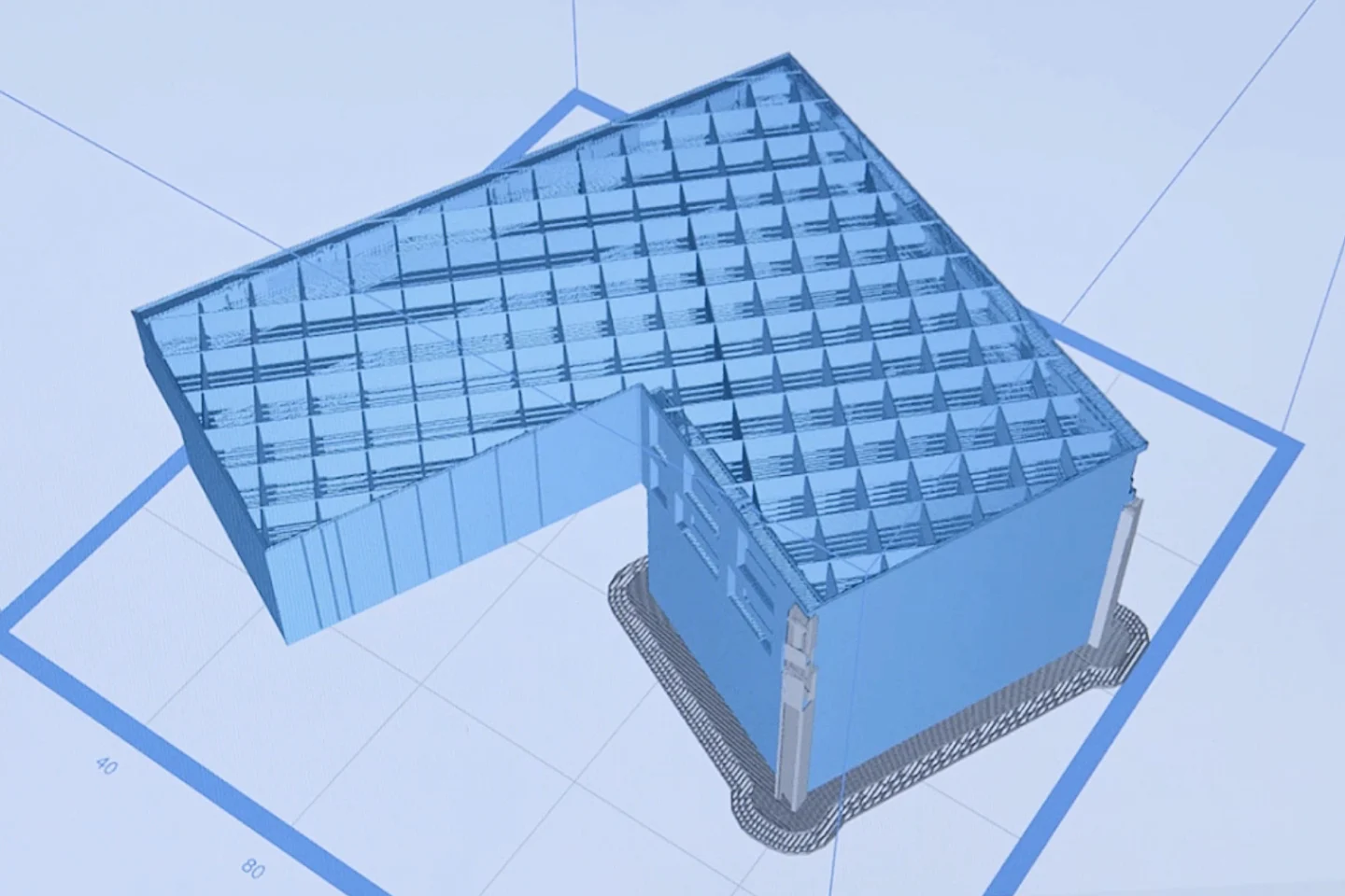 One building of the EHL installation model