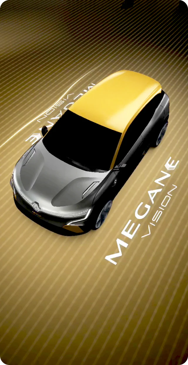 Renault MEGANE eVISION from the filter