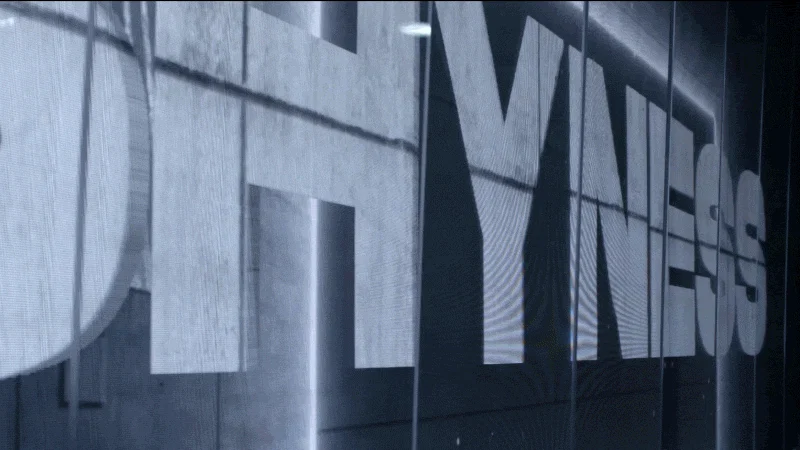 Words are broken as the ball hits the screen.