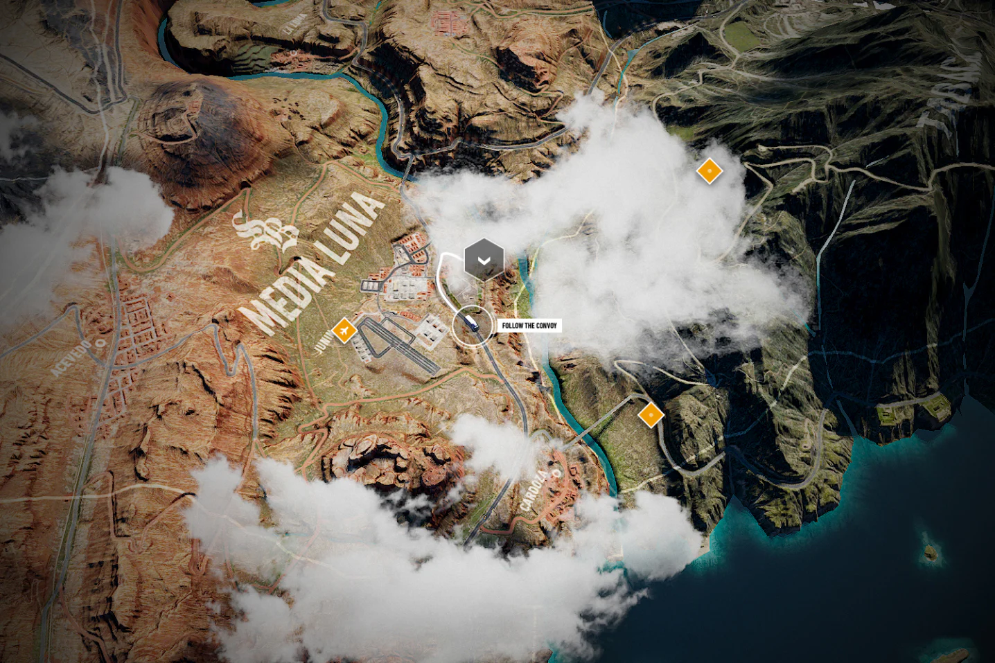 Extract of the project : map of Media Luna