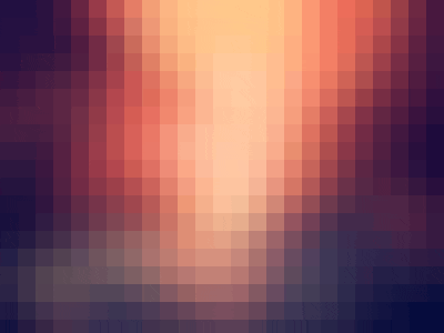 Animated river between mountains, red-toned image.