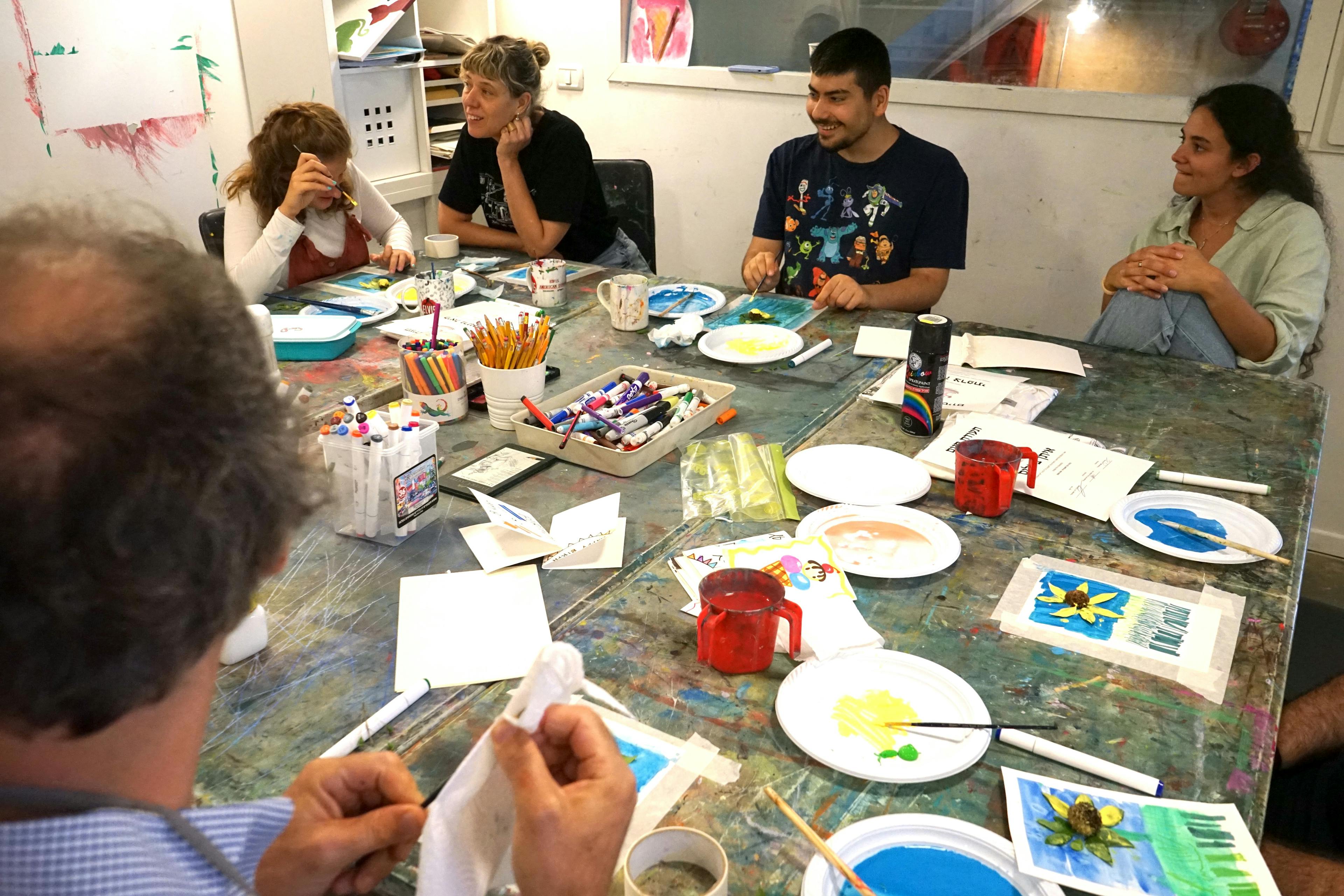 a photo of one of our art lessons