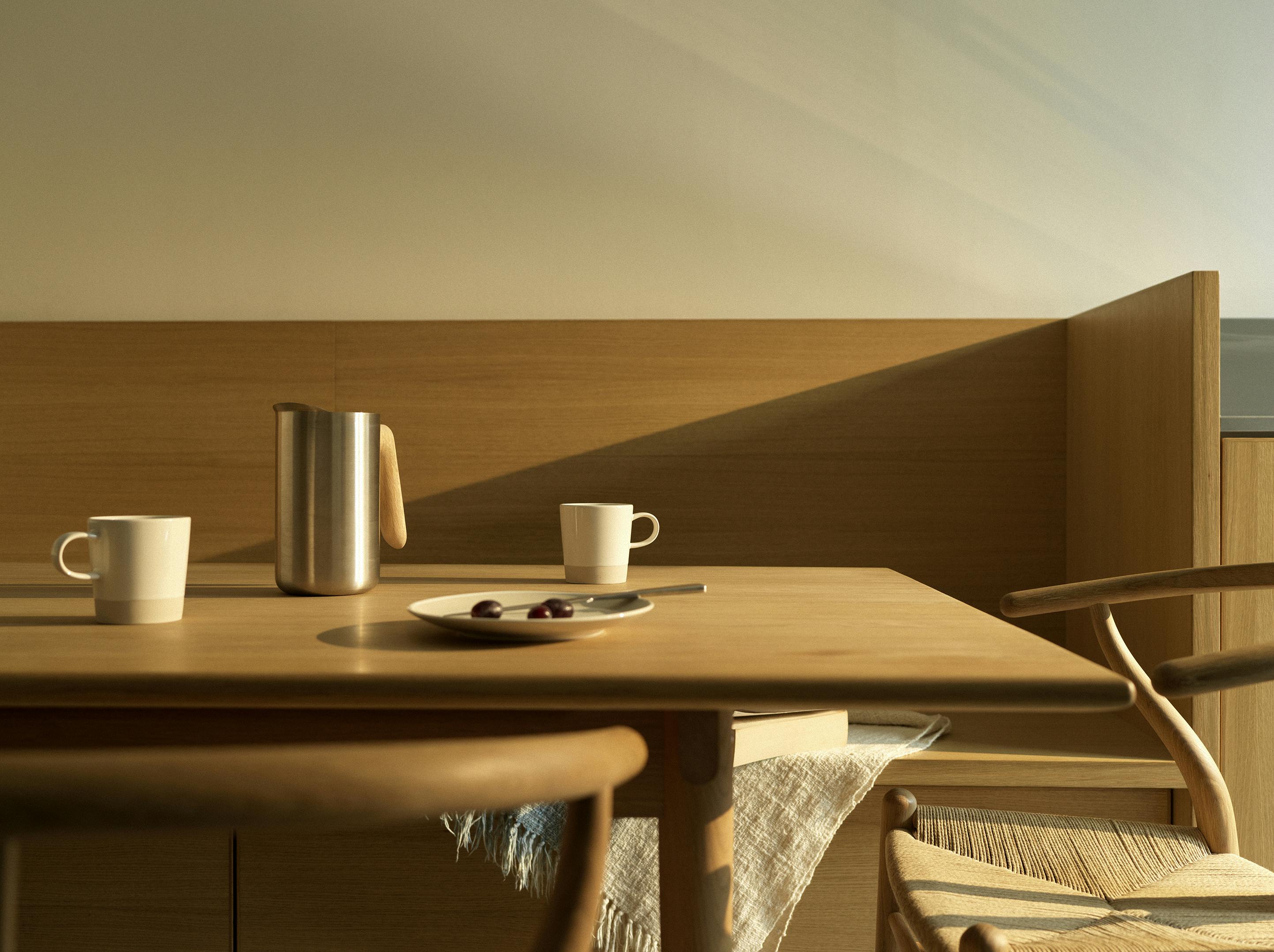 Contemporary wooden and stainless steel Ma-kon kitchen in Sheffield.