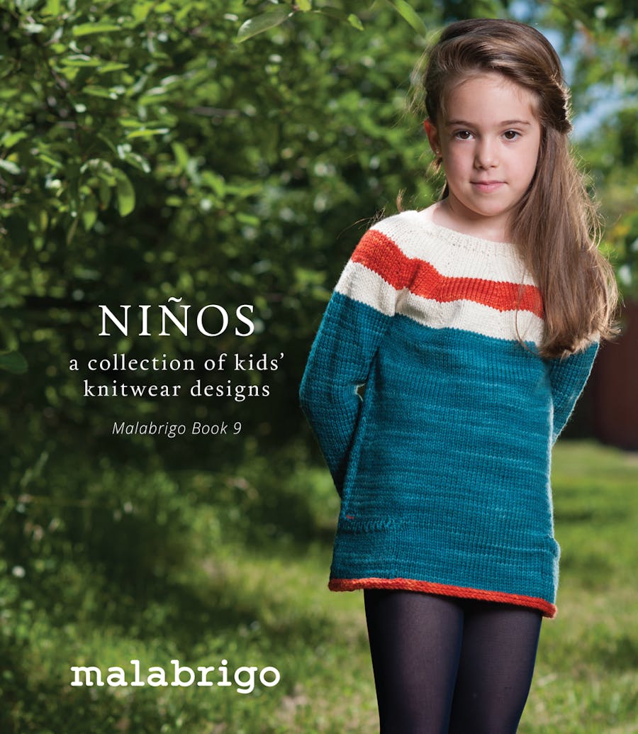 Book 9 cover, girl with a knitted dress