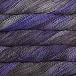 Picture of Malabrigo Arroyo Lavanda: A beautiful variegated mix of deep purple and lavender with contrasting segments of cool charcoal grey.
