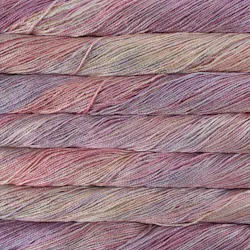 Picture of Malabrigo Mora Rosalinda: Mora skein in a variegated colorway with shades of pink and brown