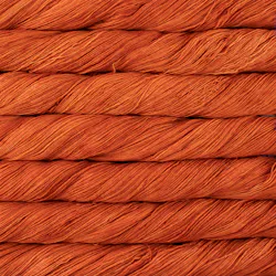 Picture of Malabrigo Lace Glazed Carrot: Lace skein in a tonal colorway with warm burnt orange and deep rust tones