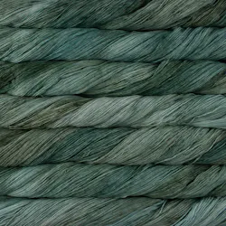 Picture of Malabrigo Lace Pascal: Lace skein in a tonal colorway with deep slate green and dark teal tones