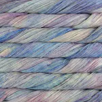 Picture of Malabrigo Lace Arapey: Lace skein in a variegated colorway with soft lavender, pale blue, and light grey tones