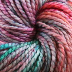 Vientos 5 - Merino wool yarn in pink, gray and mint green gradient, view full Vientos color range