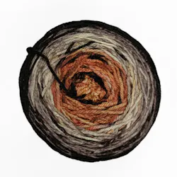 Picture of Malabrigo Sock Uluru Cake: Sock skein in a variegated colorway with warm browns and terracotta tones