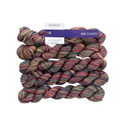 Picture of Malabrigo Ultimate Sock Minis Diana: Pink and purple colorway