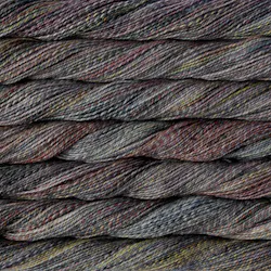Picture of Malabrigo Torzal Mineral: Torzal skein in a tonal colorway with deep, dark charcoal and cool grey-brown tones