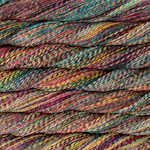 Picture of Malabrigo Torzal Liquidambar: Torzal skein in a variegated colorway with warm rust, olive green, and golden yellow tones