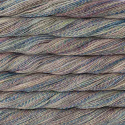 Picture of Malabrigo Torzal Arapey: Torzal skein in a variegated colorway with muted coral, grey-green, and dusty blue tones