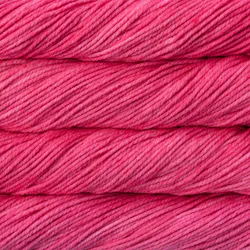 Picture of Malabrigo Chunky Shocking Pink: Chunky skein in a tonal colorway with vivid hot pink and bright fuchsia tones with magenta undertones