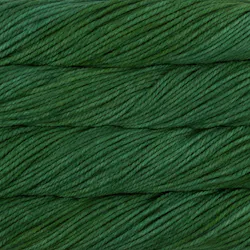 Picture of Malabrigo Chunky Verde Adriana: Chunky skein in a tonal colorway with deep forest green and dark hunter green tones with cool black-green undertones